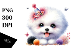 Cute Bichon Frise, PNG Product Image 1