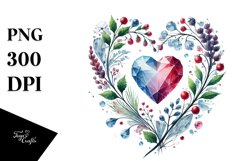 Watercolor Heart made of PNG Product Image 1