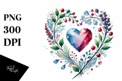 Watercolor Heart made of PNG Product Image 1