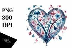 Watercolor Heart made of PNG Product Image 1