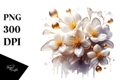 Abstract Jasmine in Material, PNG Product Image 1