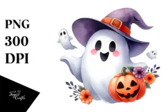 Funny Ghost Clipart, High-Res PNG Product Image 1