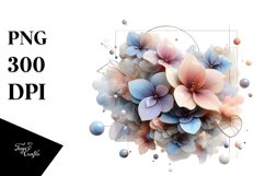 Glossy Impatiens Watercolor PNG Product Image 3