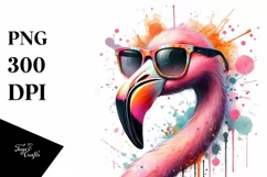 Fun Vibrant Flamingo Quirky Sunglasses Product Image 1