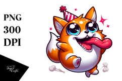 Exaggerated Fox with Large Udder, PNG Product Image 1