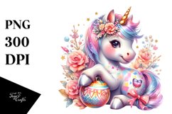 Colorful Baby Unicorn with Polish Festival PNG Product Image 3