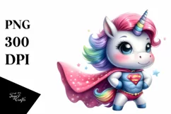 Hero Baby Unicorn Pastel Clipart Product Image 3