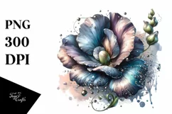 Shiny Sweet Pea Watercolor Clipart Product Image 3