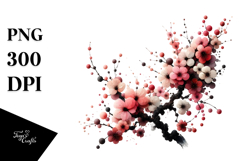 Watercolor Cherry Blossom PNG Product Image 1