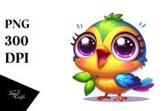 Colorful Crazy Baby Warbler | Sublimation | Clipart Product Image 3