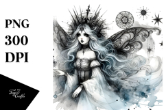 Washed Gothic Fairy PNG Product Image 1