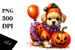 Baby Dog Halloween Costume Clipart Product Image 1