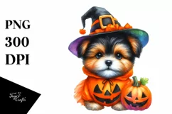 Baby Dog Halloween Costume Clipart Product Image 1