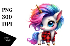 Creative Baby Unicorn PNG Product Image 1