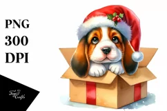 Vibrant Basset Hound Portrait PNG Product Image 3