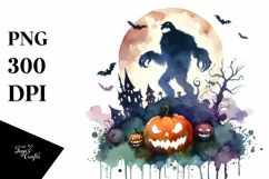 Vampire Skull with Hair Inspired by Jerry the Mouse PNG Product Image 3