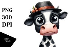 Skinny Cow Watercolor | Sublimation Clipart Product Image 3