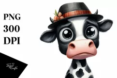 Skinny Cow Watercolor | Sublimation Clipart Product Image 3