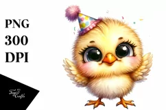 Baby Chicken Party Hat | Sublimation Clipart Product Image 3