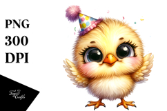 Baby Chicken Party Hat | Sublimation Clipart Product Image 1