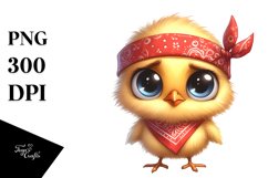 Watercolor Funny Baby Chick Standing | Clipart Product Image 3