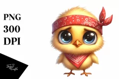 Watercolor Funny Baby Chick Standing | Clipart Product Image 3