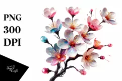 Cherry Blossom Made of Glass Material Product Image 1