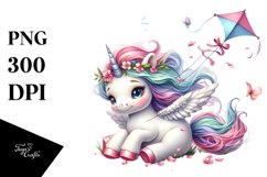 Spring Baby Unicorn | Sublimation | Clipart Product Image 3