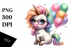 Johny Bravo Baby Unicorn | Watercolor Product Image 3
