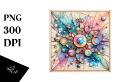Pastel Stained Cosmos PNG Product Image 1