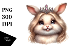 Funny Rabbit Portrait | Summer Sticker Clipart Product Image 1