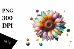 Watercolor Luxury Flower Love Splash Clipart Product Image 3