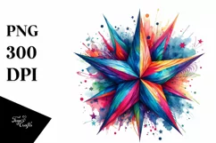 Colorful Vibrant Star | Clipart Product Image 3