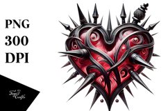 Tattoo Style Heart with PNG Product Image 1
