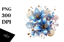 Shiny Lobelia, Watercolor PNG Product Image 1