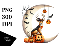 Deer Dressed for Halloween PNG Product Image 1