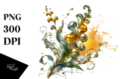 Shiny Snapdragon with Gold Insertions PNG Product Image 1