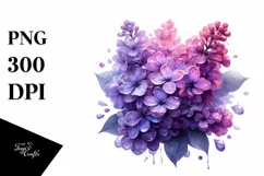 Colorful Glass Lilac Watercolor Splash Product Image 1