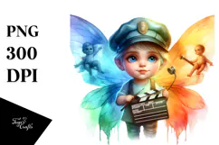 Watercolor Fairy Director PNG Product Image 1