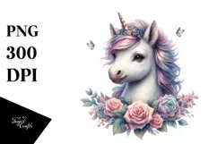 Detailed Baby Unicorn PNG Product Image 3