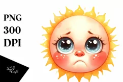 Watercolor Funny Baby Face PNG Product Image 3