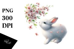 Tumbling Rabbit Spring Petals | Clipart Product Image 3