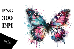 Grungy Butterfly Splashes PNG Product Image 1