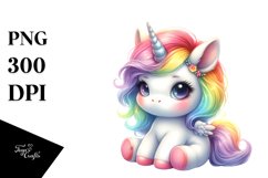 Baby Unicorn | Watercolor Product Image 3