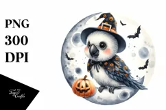 Cute Macaw in Halloween Costume, Transparent PNG Product Image 1