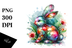 Colorful Bunny, PNG Product Image 1