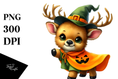 Baby Elk Halloween Drawing | Clipart Product Image 1