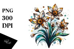 Wooden Stained Shiny Metallic Watercolor Splash Clipart Product Image 1