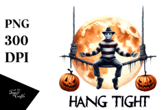 Funny Freddy Krueger Moon Hanging PNG Product Image 1
