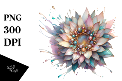 Abstract Sunflower Made of PNG Product Image 1
